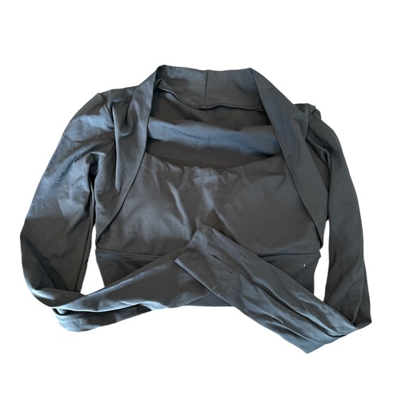 Sports bra/Shirt w Built in bra in Black - Picture 1 of 2